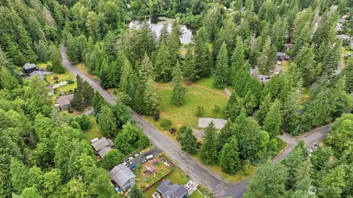 Aerial view of the park