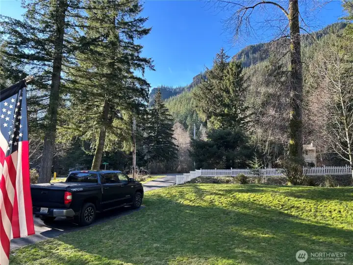 View from the front door on a beautiful summer day in the PNW!