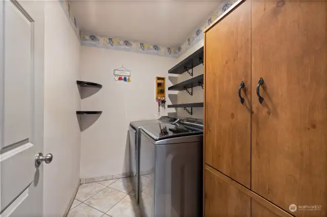 Main Floor Laundry Room off Garage