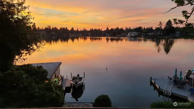 Sunsets at the lake