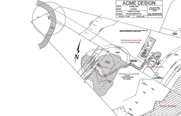 7099 - Proposed Home site + Approximate 2 party well site.