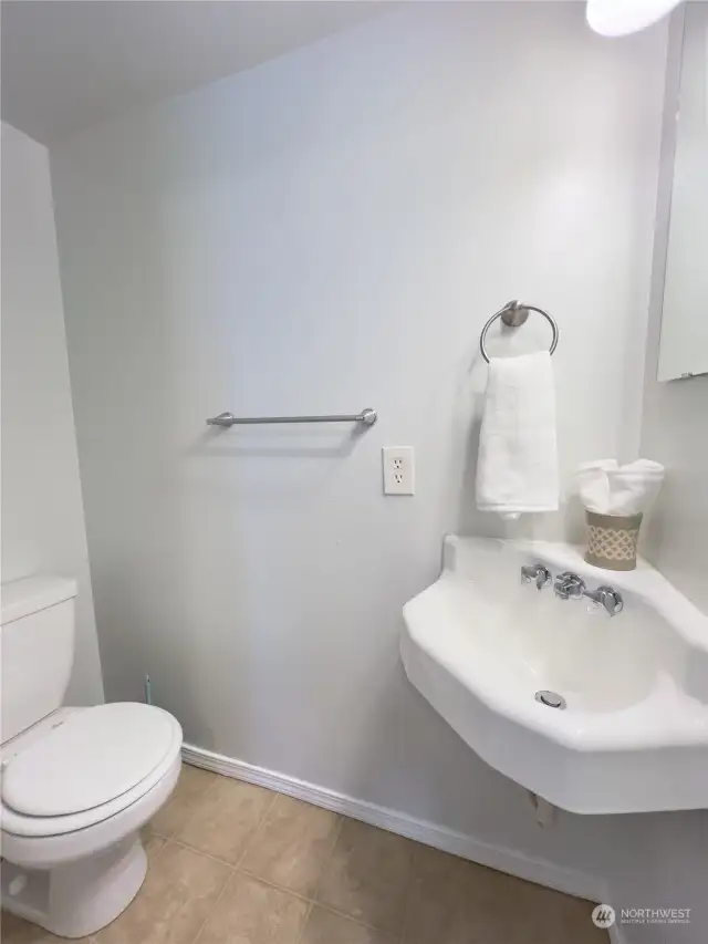 Half bath in bedroom 1