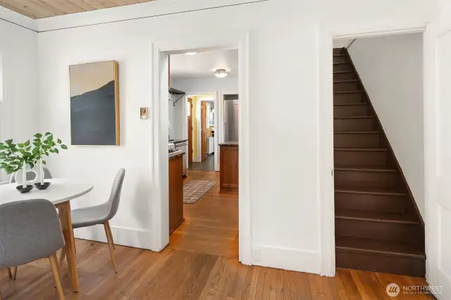 Stairs to upper floor