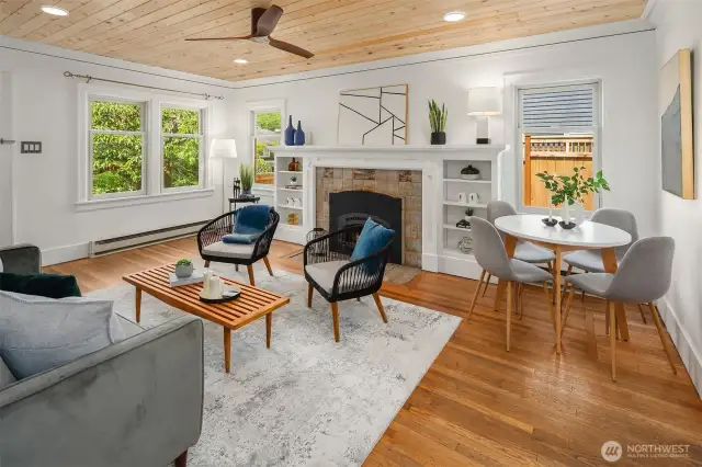 Hardwood floors throughout