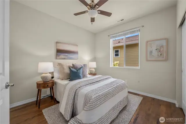 Rare third bedroom could also be used as a den, craft room or a combination of many options!
