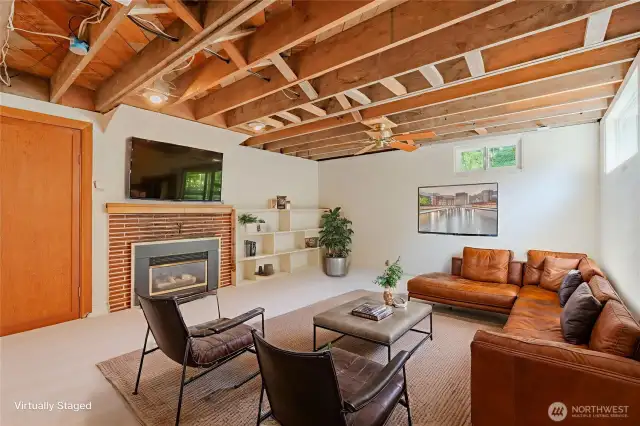 Virtually Staged Lower Level Bonus Room