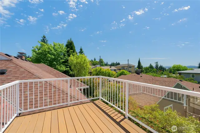 Upper Level Deck w/View