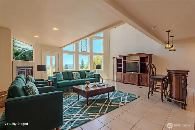 Virtually Staged Living Room