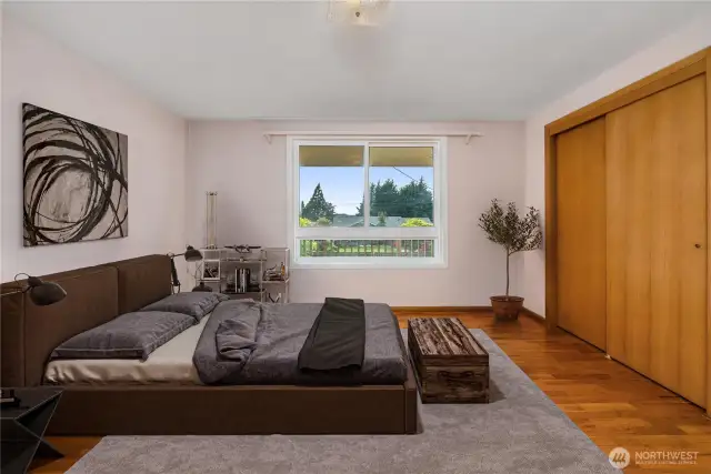 Virtually staged Bedroom #2.