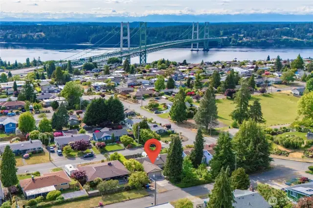 Aerial view of the fabulous neighborhood this home is in.