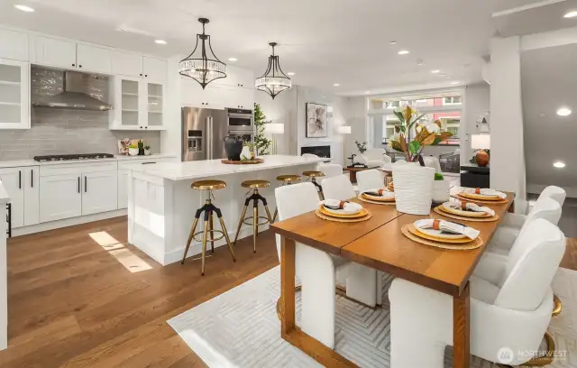 Generous space designed for entertaining guests.