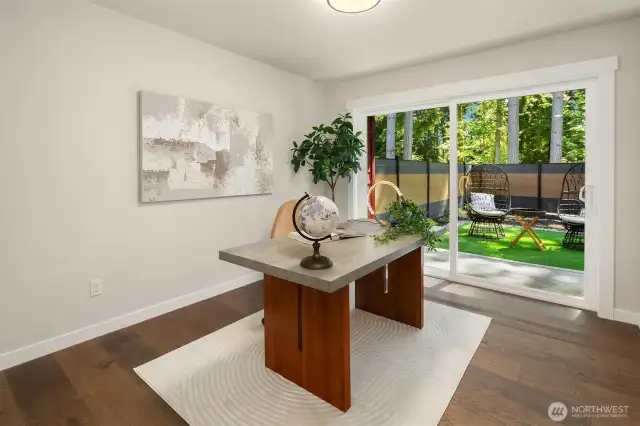 Convenient main-floor suite or private workspace.