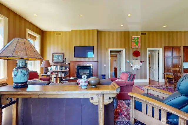Whether you're curling up by the fireplace, sharing stories with friends, or simply enjoying the peace, this living room offers comfort the moment you step in.