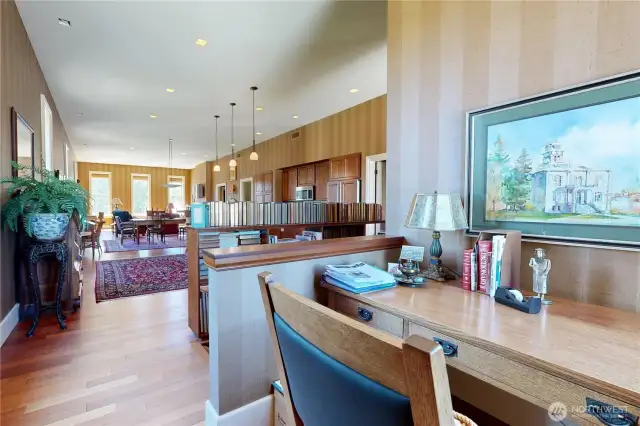 Neatly tucked into a spacious nook yet still connected to the core of the home—both cozy & thoughtful in its design.