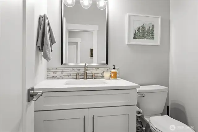 Main floor half bath