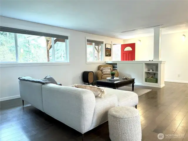 Fresh paint in the living area