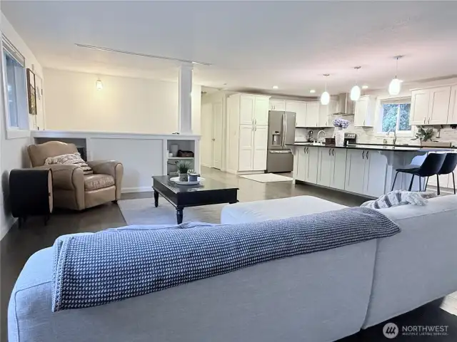 Roomy, open living space