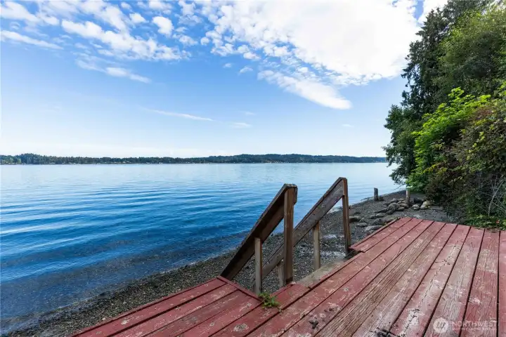 Stairs down to beach