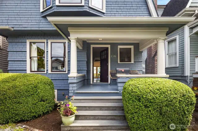 Welcoming front porch