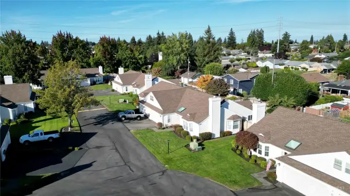 unit has skylight over front porch and in hall