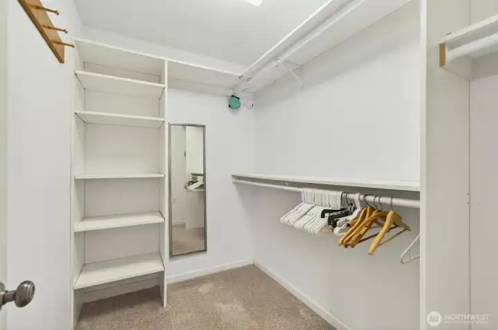 Primary walk-in closet