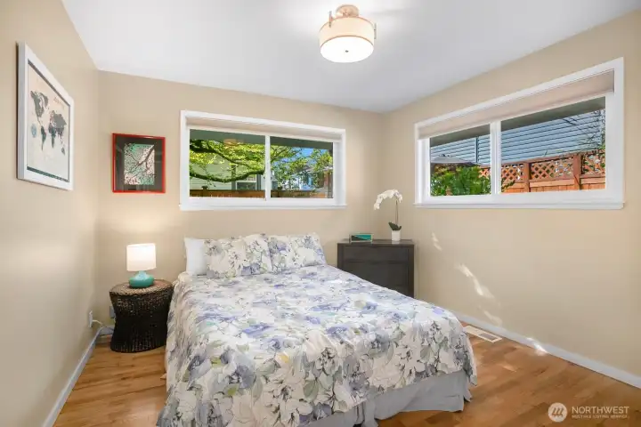 This is the 2nd of 3 bedrooms on the main floor.