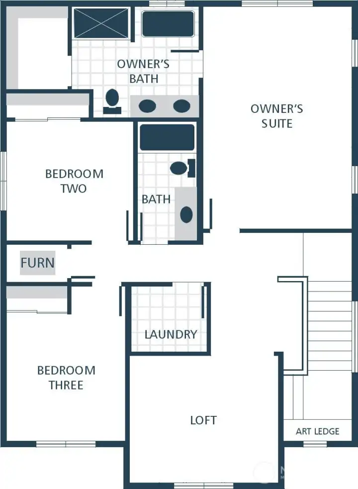 Image is a Rendering   Photographs are for illustrative purposes only. Features, finishes, interior/exterior colors, landscaping and floorplan shown may vary from actual homes built.