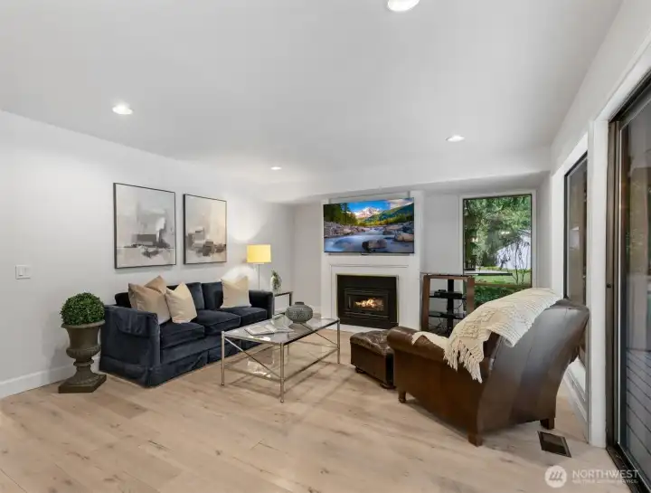 Family room off the kitchen.