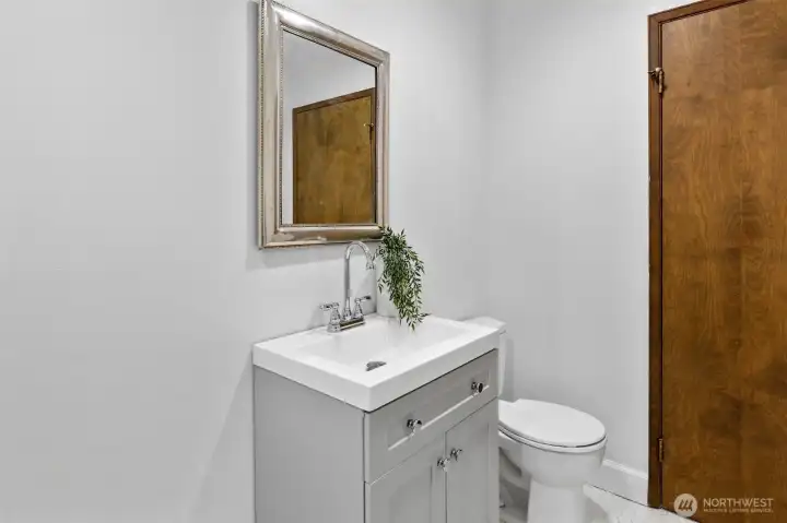 Second half bath on the main floor.
