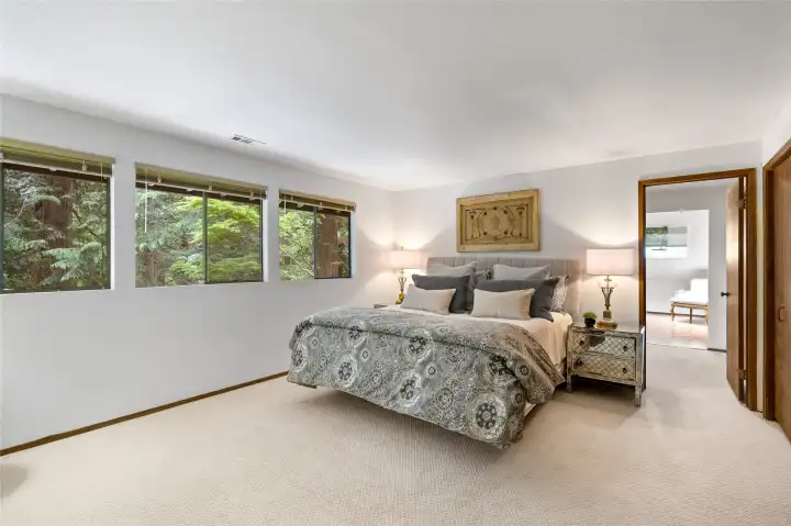 Generous primary suite.