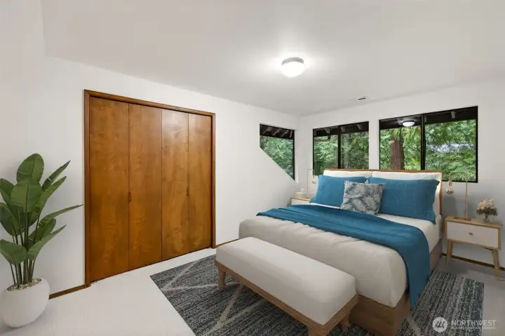 Guest room #4. Virtually staged.