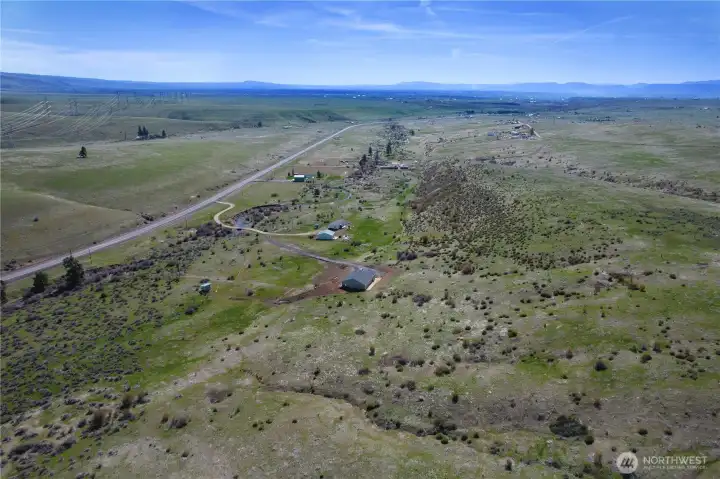 View of Ellensburg Valley from the top of the property