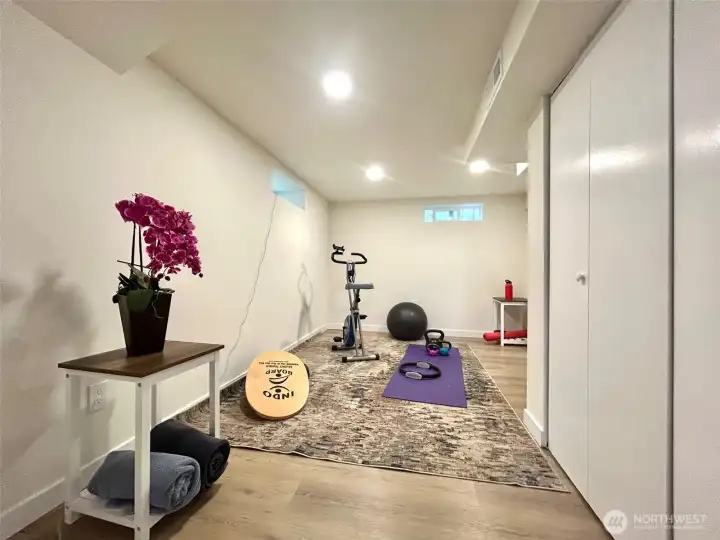 bedrom 4, used as an exercise room