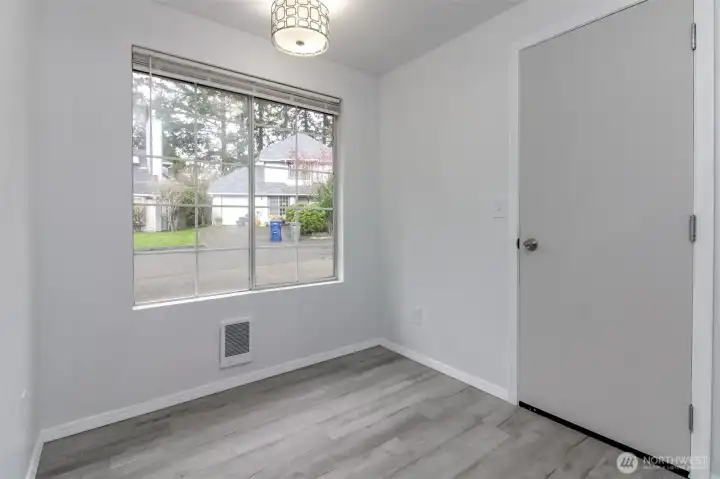 Dining space in the kitchen