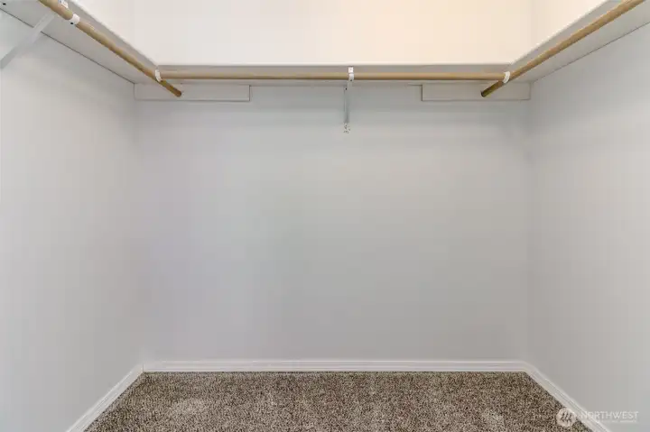 Full walk-in closet
