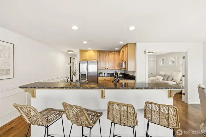 Family and friends gather here.