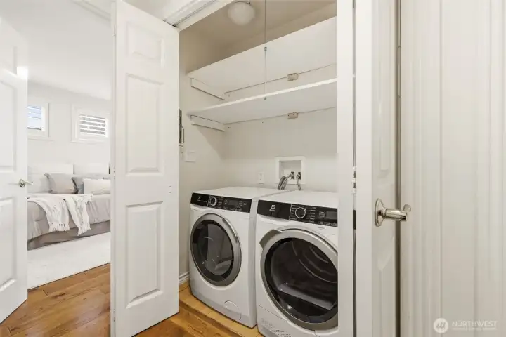 In-unit washer and dryer for your convenience.