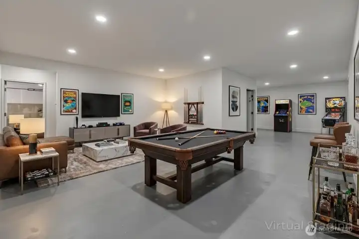 Game Room in basement