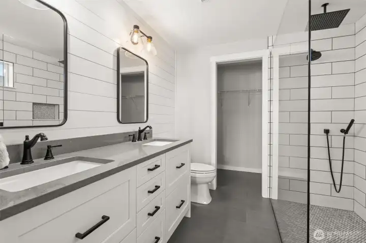 Primary bathroom beautifully updated