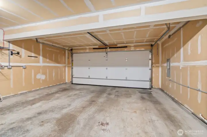 2 car attached garage