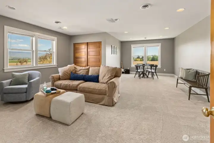 Upstairs media room