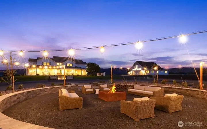 Firepit entertaining