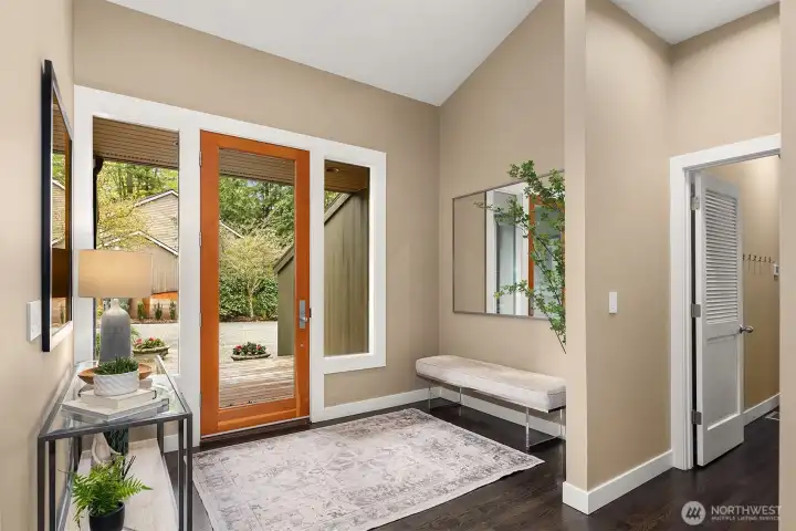 Welcoming entry