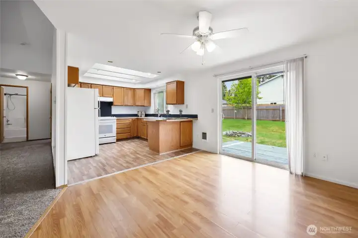 View from dining area.