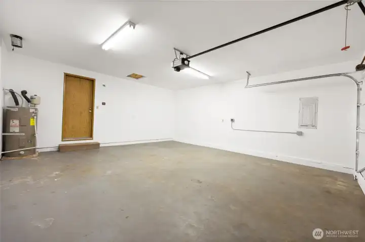 Finished garage
