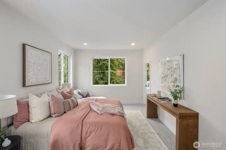 Second floor offers Master Guest Bedroom as seen here, 2 guest bedrooms and bonus room. Second floor offers Master Guest Bedroom as seen here, 2 guest bedrooms and bonus room.