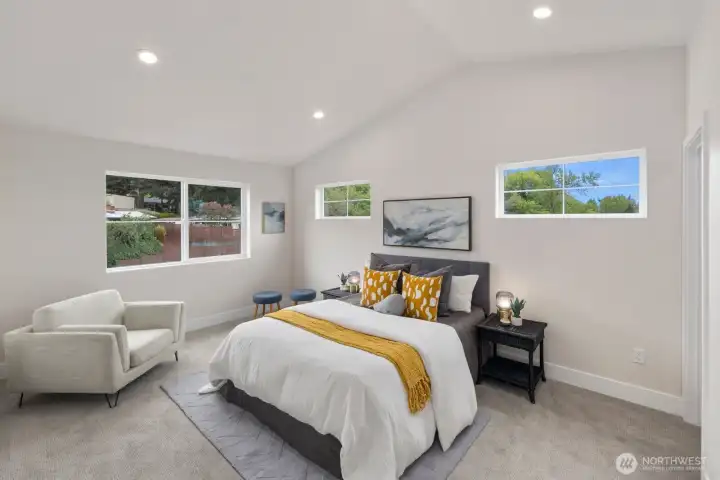 Third floor guest bedroom #3 with plenty of windows to let in the natural light. Third floor guest bedroom #3 with plenty of windows to let in the natural light.