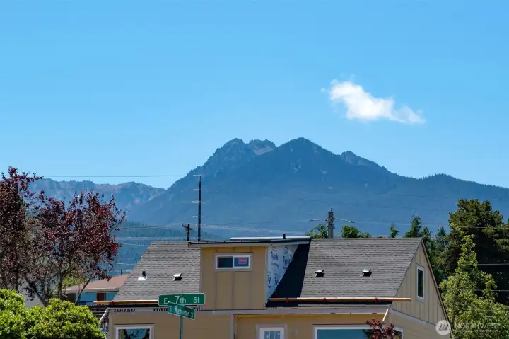 Olympic Mountain view.