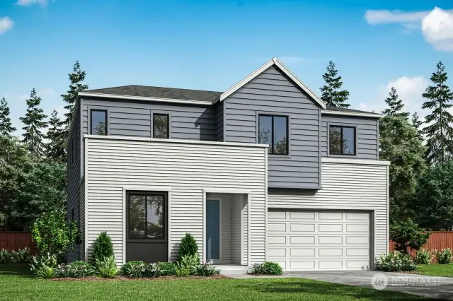 Exterior Rendering of Homesite 45.