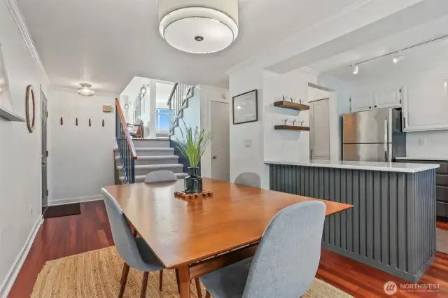 Alternate Dining Room View (Located on Main Level) Boasts Open Flow to Kitchen